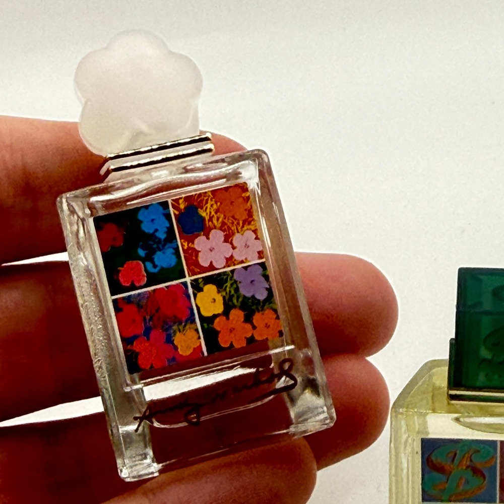 Andy Warhol Perfume Set 2 Women 5ml Multicolor Pop Art Flowers Dollar Sign Mini - Picture 10 of 11